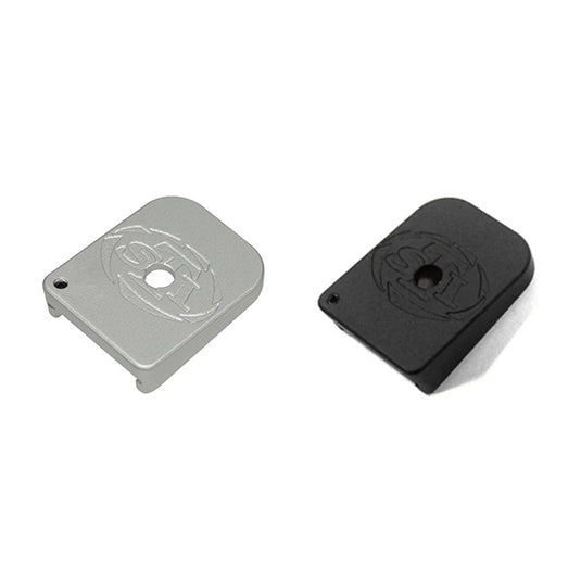 5KU Aluminum STI Style Magazine Base for Marui Hi-Capa Airsoft ( GB-261 ) Black & Silver
