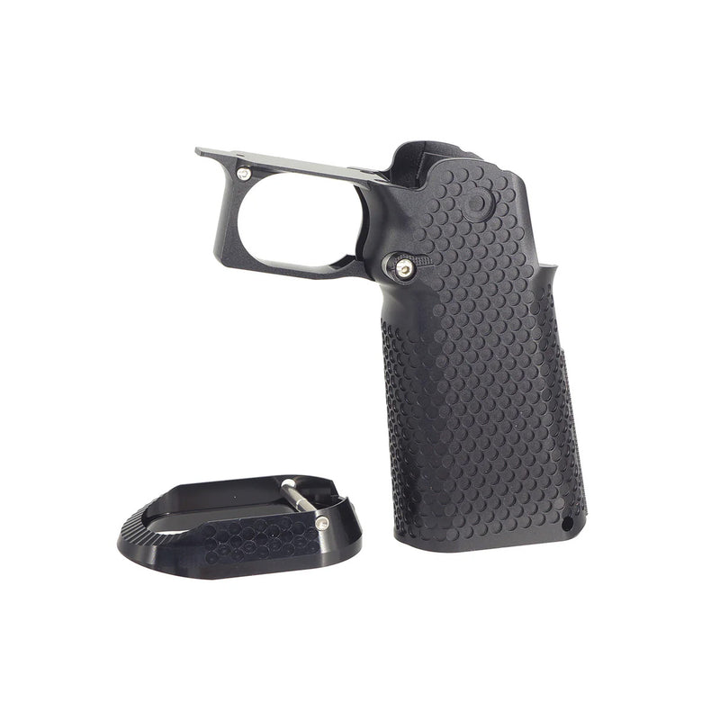 Load image into Gallery viewer, 5KU CNC Aluminum Grip Type.1 for Marui Hi-Capa GBB Airsoft - Black (5KU-GB-489-BK)