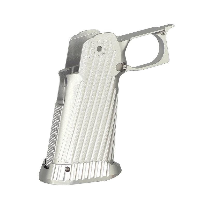 Chargez l'image dans la visionneuse de la galerie, 5KU Poignée CNC Aluminium Type.2 pour Marui Hi-Capa GBB Airsoft - Argent (5KU-GB-490-S)