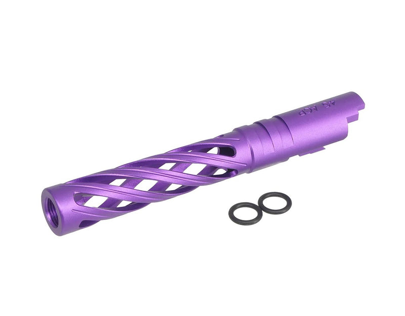 Load image into Gallery viewer, 5KU 5.1 Inch Aluminum Hollow Outer Barrel for Marui Hi-Capa-Purple #5KU-GB-557-PU