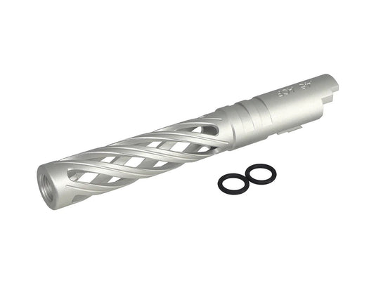 5KU 5.1 Inch Aluminum Hollow Outer Barrel for Marui Hi-Capa-Silver