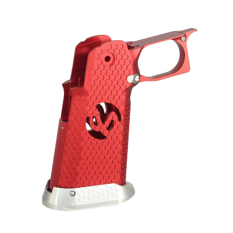 Load image into Gallery viewer, 5KU CNC Aluminum Grip Type.3 for Marui Hi-Capa GBB Airsoft - Red (5KU-GB-584-RD)