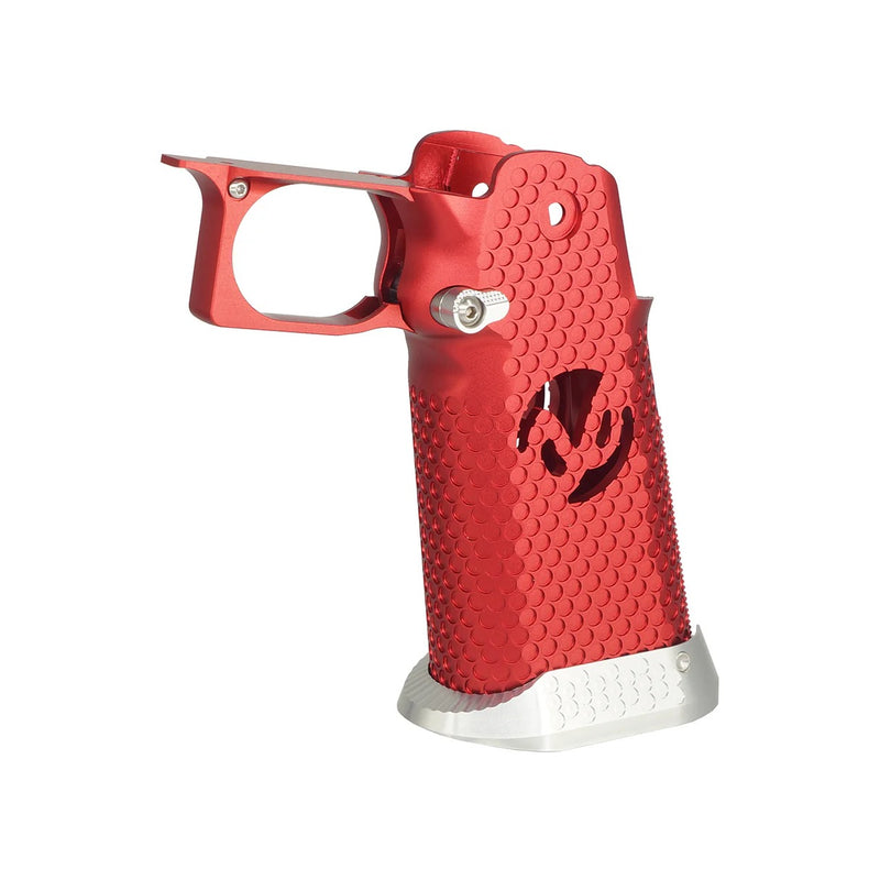 Load image into Gallery viewer, 5KU CNC Aluminum Grip Type.3 for Marui Hi-Capa GBB Airsoft - Red (5KU-GB-584-RD)