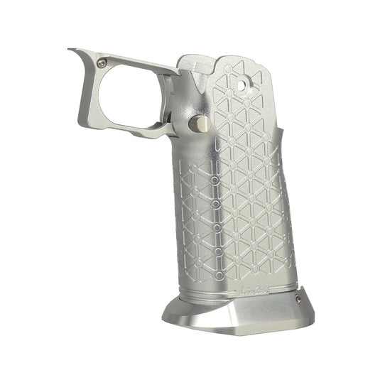 5KU CNC Aluminum Grip Type.8 for Marui Hi-Capa GBB Airsoft 5KU-GB-590 Silver