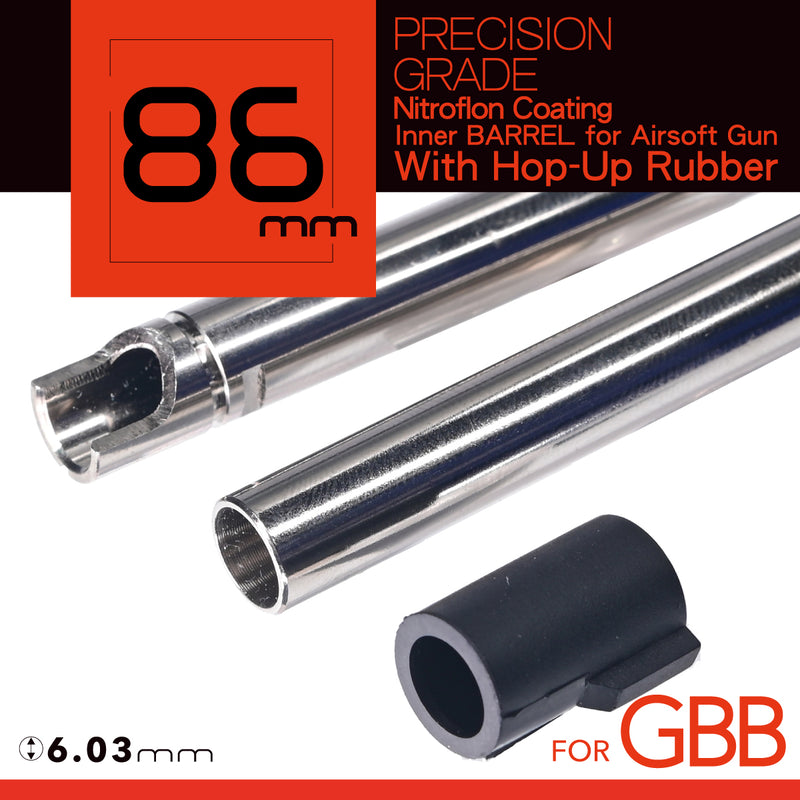 Load image into Gallery viewer, UNICORN Nitroflon Coating 6.03MM Ultimate Precision 86mm Inner Barrel For GBB