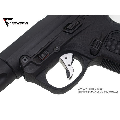 Load image into Gallery viewer, COWCOW Tactical G Trigger For Marui G Series, AAP01 - Silver #CCT-TMG-030
