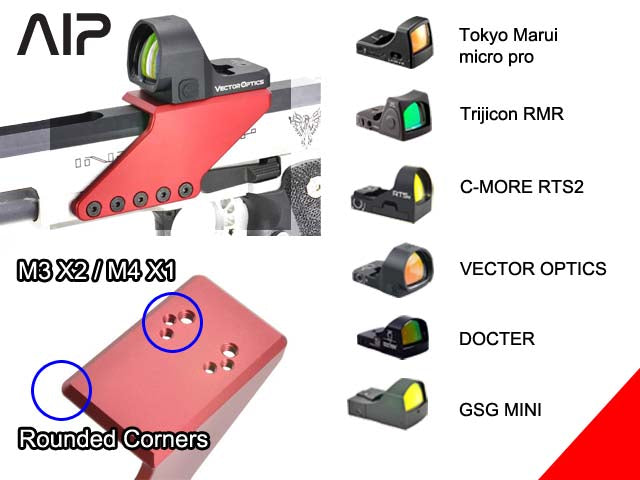 Load image into Gallery viewer, AIP Sight Mount (Type 3) for Marui Hi-Capa (Silver) #AIP002-MR-05S