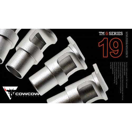COWCOW Aluminum High Flow Nozzle Valve For Marui G17 Gen4, G19 Gen3 & 4