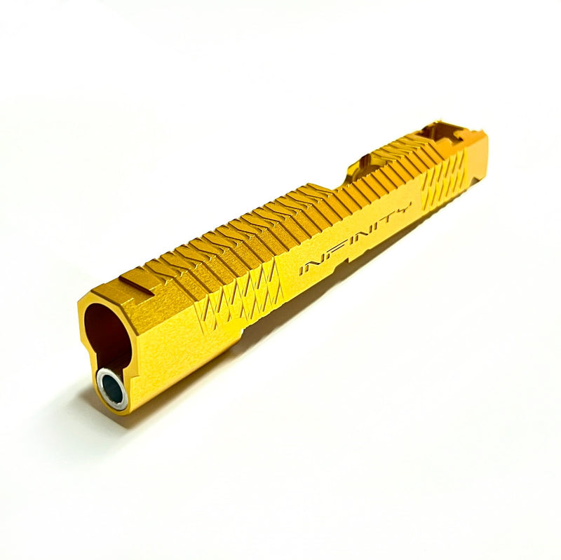Load image into Gallery viewer, Bomber CNC Aluminum ( Cross STYLE ) Slide for Marui Hi-Capa / 1911 GBB - Gold