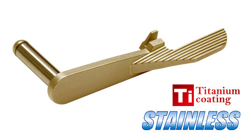 Guarder Stainless Slide Stop for MARUI HI-CAPA 5.1 / MEU / 1911 Gold Match (Titanium Gold)