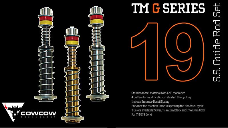 Load image into Gallery viewer, COWCOW Stainless Steel Guide Rod Set for G19 Gen4
