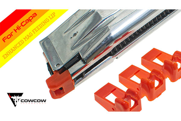 Load image into Gallery viewer, CowCow Enhanced Magazine Feeding Lip For Hi-CAPA (Set of 3 Pcs) Orange