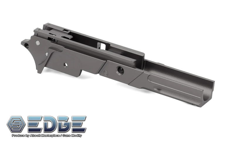 Load image into Gallery viewer, EDGE Custom "STRAT" 3.9 inch Aluminum Frame for Hi-Capa - Grey #EDGE-AF001-39-GY