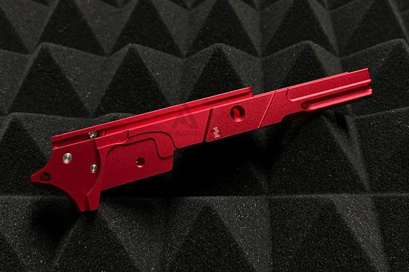 Load image into Gallery viewer, EDGE Custom "STRAT" 3.9 inch Aluminum Frame for Hi-Capa - Red #EDGE-AF001-39-RD