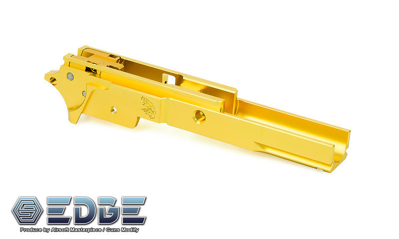 Load image into Gallery viewer, EDGE "LimCat BattleCat" Aluminum Frame 3.9" for Hi-CAPA - Gold #EDGE-AF002-39-GD