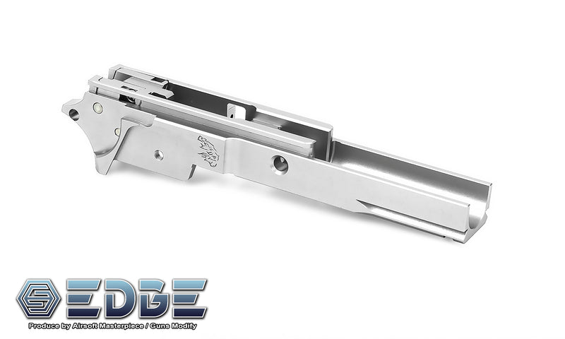 Load image into Gallery viewer, EDGE "LimCat BattleCat" Aluminum Frame 3.9" for Hi-CAPA - Silver #EDGE-AF002-39-SL
