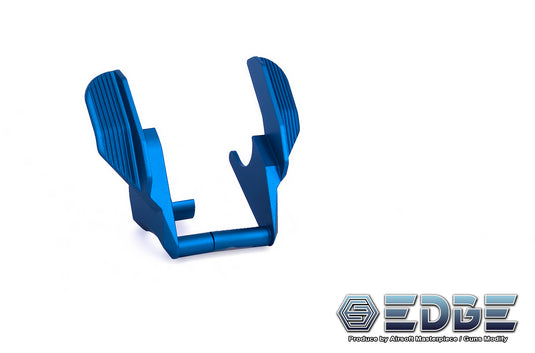 EDGE Custom “ALBATROSS” Aluminum Ambi Thumb Safeties for Hi-CAPA / 1911 blue
