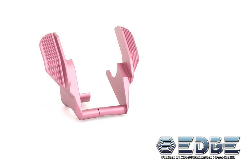 Load image into Gallery viewer, EDGE Custom “ALBATROSS” Aluminum Ambi Thumb Safeties for Hi-CAPA / 1911 Pink
