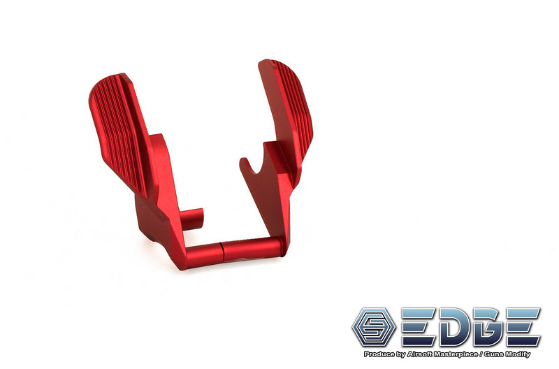 Load image into Gallery viewer, EDGE Custom “ALBATROSS” Aluminum Ambi Thumb Safeties for Hi-CAPA / 1911 Red