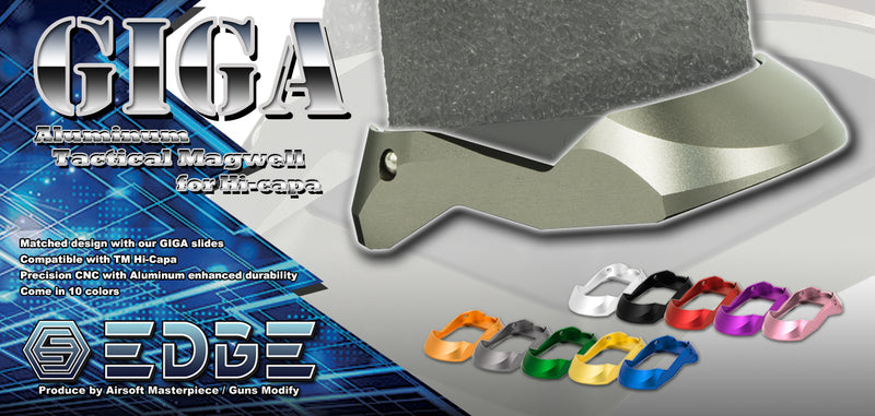 Load image into Gallery viewer, EDGE Custom “GIGA” Aluminum Magwell for Hi-CAPA #EDGE-MW004
