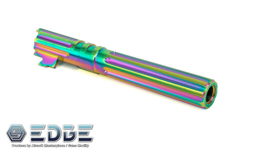 EDGE Custom “WARP” Stainless Steel Outer Barrel for Hi-CAPA 5.1 - Rainbow