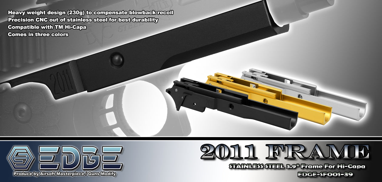 EDGE “2011” Stainless Steel Frame for Hi-CAPA #EDGE-SF001-39