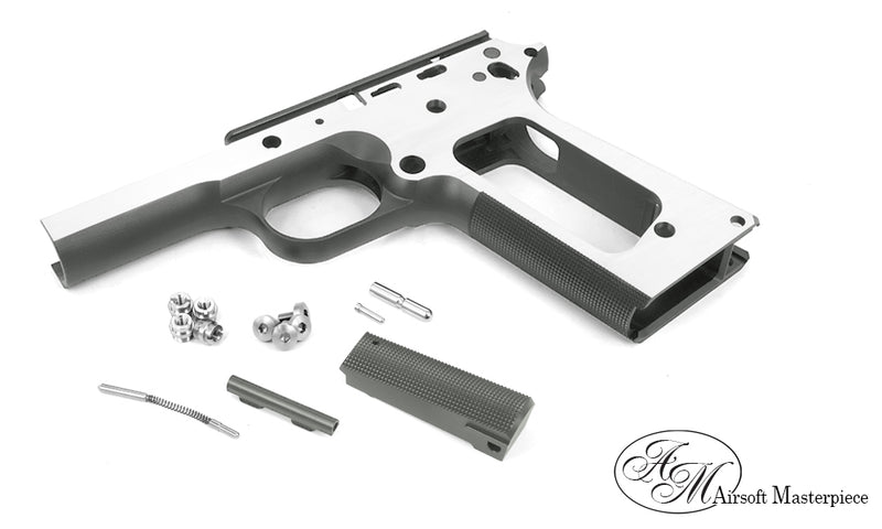 Load image into Gallery viewer, Airsoft Masterpiece S Style 1911 Round Trigger Guard Aluminum Frame #F-ST1911DSR (5 colors)