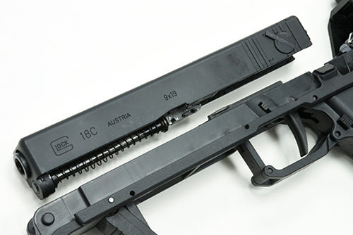 Load image into Gallery viewer, Guarder FMG-9 G18C Folding Machine Gun Kit (Black) for MARUI G17/18c KJ / WE / Umarex / VFC GLK 17 / 18C GBB #FMG9-01(BK)