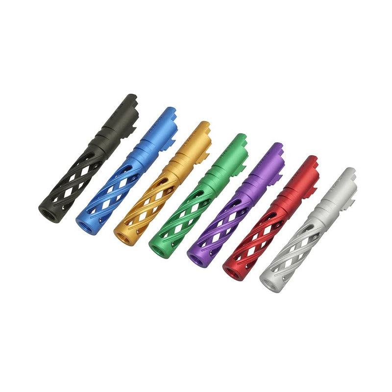 Load image into Gallery viewer, 5KU 4.3 Inch Aluminum Hollow Outer Barrel for Marui Hi-Capa-GOLD #5KU-GB-558-GD