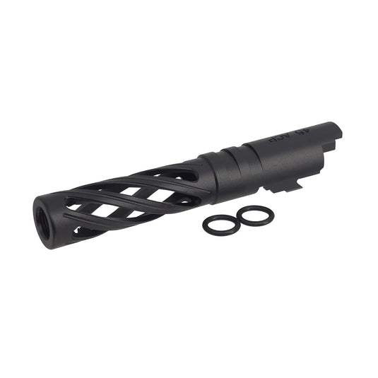 5KU 4.3 Inch Aluminum Hollow Outer Barrel for Marui Hi-Capa-Black