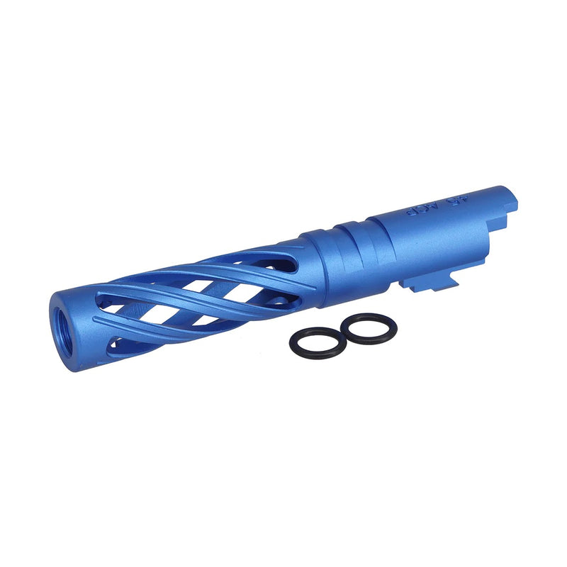 Load image into Gallery viewer, 5KU 4.3 Inch Aluminum Hollow Outer Barrel for Marui Hi-Capa-Blue #5KU-GB-558-BU
