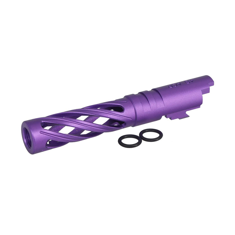 Load image into Gallery viewer, 5KU 4.3 Inch Aluminum Hollow Outer Barrel for Marui Hi-Capa-PURPLE #5KU-GB-558-PU
