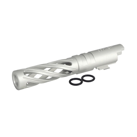 5KU 4.3 Inch Aluminum Hollow Outer Barrel for Marui Hi-Capa-SILVER