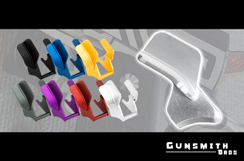 Load image into Gallery viewer, Gunsmith Bros Aluminum Hi-CAPA Thumb Safeties V.1 #GB-HCATS01