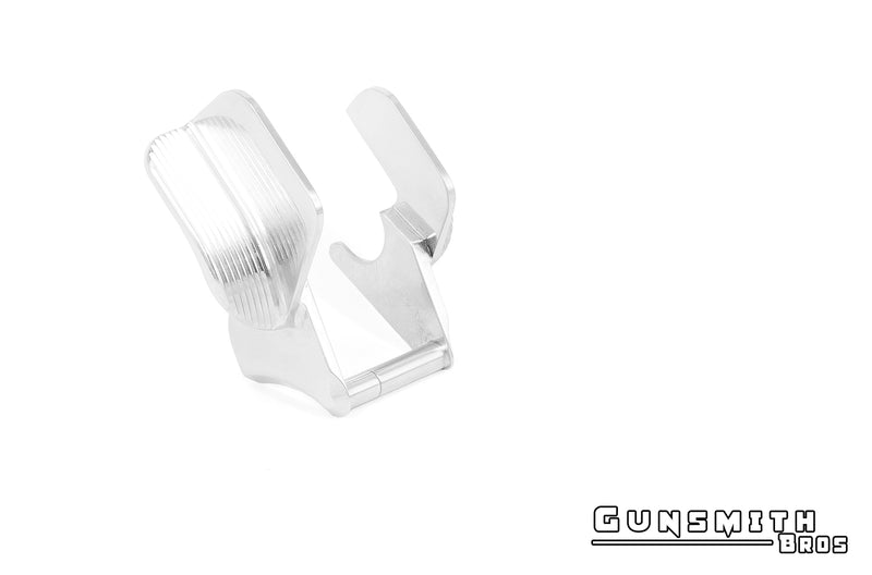 Load image into Gallery viewer, Gunsmith Bros Aluminum Hi-CAPA Thumb Safeties V.1 #GB-HCATS01 SILVER
