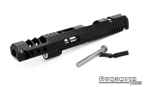 Gunsmith Bros TT Sand V Open Slide Kit for Hi-CAPA - Black #GB-SK-TTSV-OBK