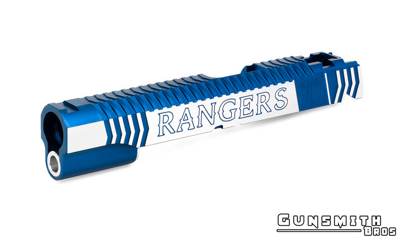 Load image into Gallery viewer, Gunsmith Bros Infinity Rangers Slide for Hi-CAPA #GB-SL-IFRAN-BLTT Blue 2Tone