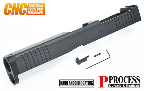 p*9様 東京マルイ Glock17 MOS gen5 GUARDER メタルス Guarder Aluminum CNC Slide for MARUI G17 Gen5 MOS (Black) #GLK-514