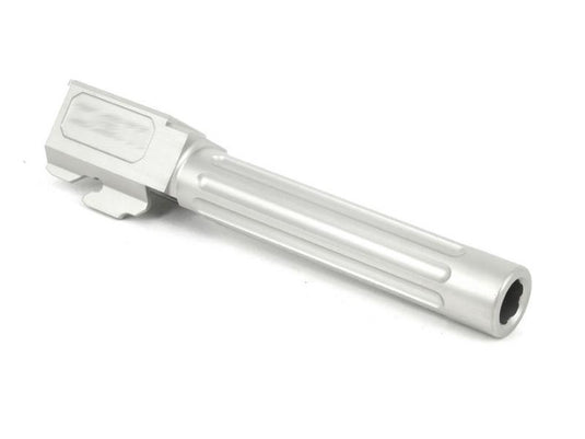 Guns Modify DEM Stainless Fluted Barrel for Tokyo Marui G17/18C - Silver