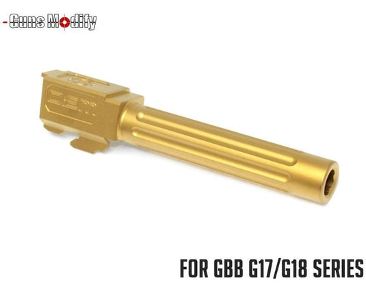 Guns Modify DEM Stainless Fluted Barrel for Tokyo Marui G17 - Gold