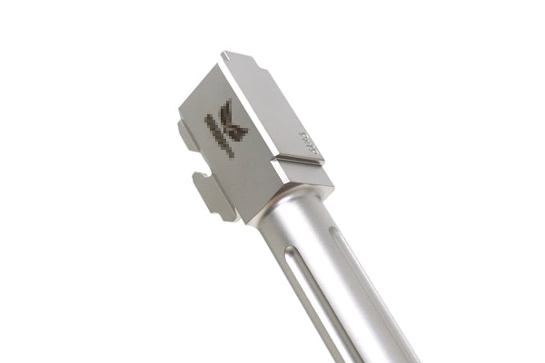 Load image into Gallery viewer, Guns Modify CNC SF Stainless Steel Fluted Barrel for Tokyo Marui G17/18C - Silver #GM0426