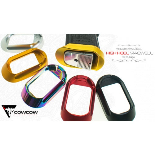 Load image into Gallery viewer, COWCOW High Heel Magwell - Silver For Marui HICAPA GBB #CCT-TMHC-136