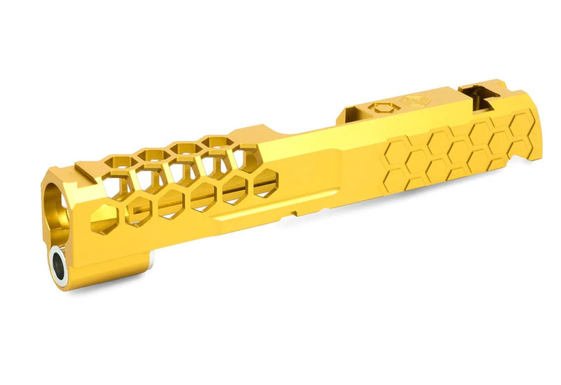 Load image into Gallery viewer, EDGE CUSTOM “HIVE” Aluminum Slide for Hi-CAPA 4.3 - -Gold