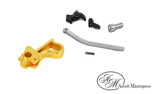 Airsoft Masterpiece CNC Steel Hammer & Sear Set for Marui Hi-CAPA (Infinity Commander Style ) (Gold)