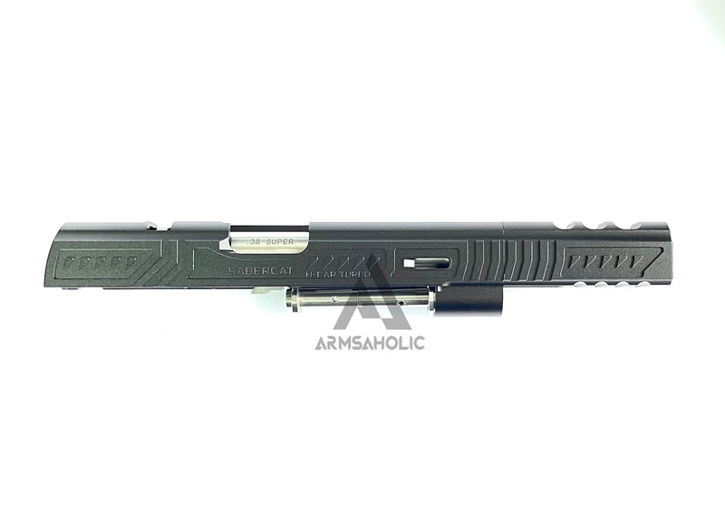 Load image into Gallery viewer, Airsoft Masterpiece LimCat SaberCat Open slide for Hi-Capa Series #SK-SABERC-O - Black