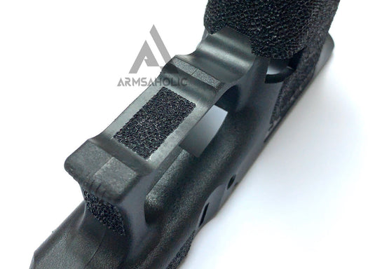 ArmsAholic Custom S-style Stippling Lower Frame 01 for Marui G19 GBB - Black