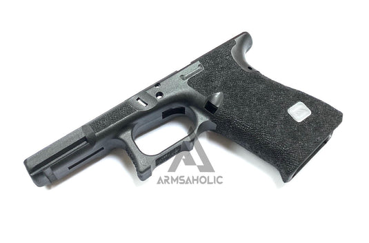 ArmsAholic Custom S-style Stippling Lower Frame 01 for Marui G19 GBB - Black