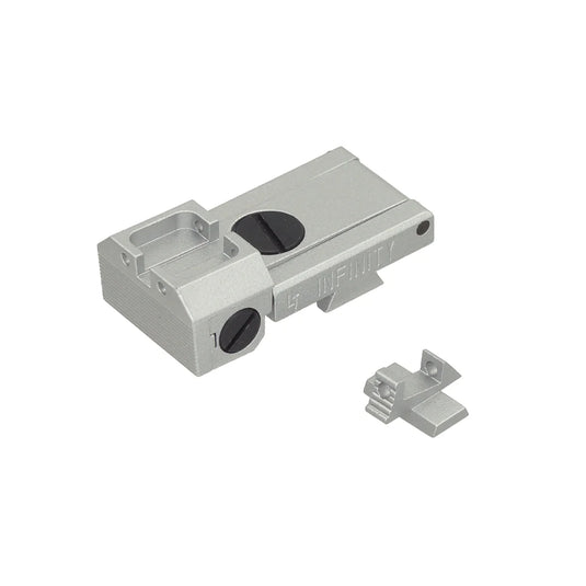 KF Airsoft Steel Infinity Sight Set for Marui Hi-Capa 5.1 Airsoft Silver