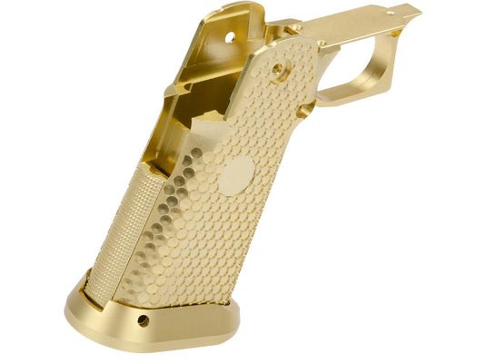 KF CNC Aluminum Grip for Tokyo Marui Hi-Capa Airsoft Pistols - Gold