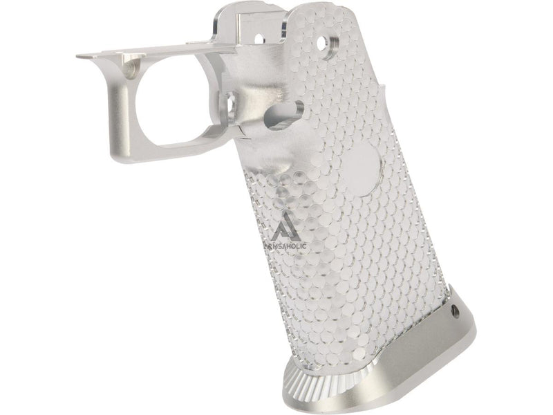 Load image into Gallery viewer, KF CNC Aluminum Grip for Tokyo Marui Hi-Capa Airsoft Pistols - Silver #KF51-301SV